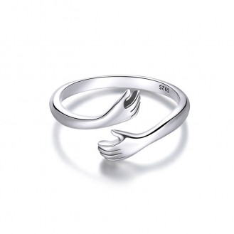 Otevřený stříbrný prsten "Milující Objetí". Ag 925/1000