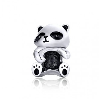 Korálek stříbrný na náramek Pandora "Panda". Ag 925/1000