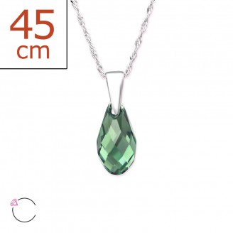 6x13 Stříbrný náhrdelník s krystalem "Stillae". Ag 925/1000