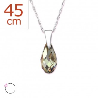 6x13 Stříbrný náhrdelník s krystalem "Stillae". Ag 925/1000