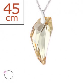13x30 Stříbrný náhrdelník s krystalem "Signum". Ag 925/1000