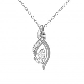 Dámský náhrdelník stříbrný se zirkony "Meghan". Ag 925/1000