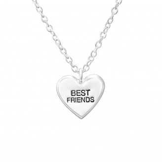 Stříbrný náhrdelník "Best friends". Ag 925/1000