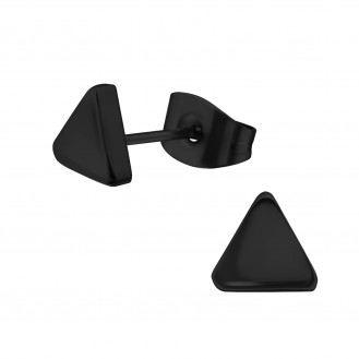 Náušnice z chirurgické oceli "Triangulum". bk.