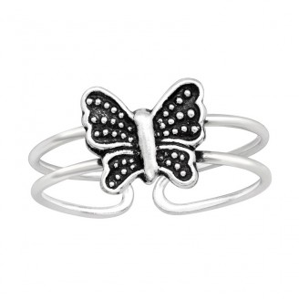 Stříbrný prsten na nohu "Butterfly". Ag 925/1000
