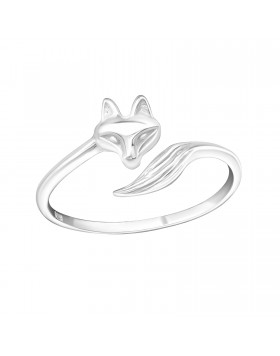 Otevřený stříbrný prsten "Liška". Ag 925/1000