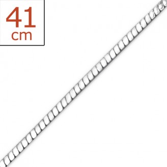Stříbrný řetízek "Flumine". 0,9x41. Ag 925/1000