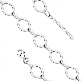 Stříbrný řetízkový náramek "Máxima". 18-20 cm. Ag 925/100