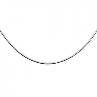 Stříbrný řetízek rhodiovaný 45 centimetrů "Implere". Ag 925/1000