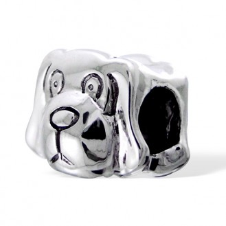 Korálek stříbrný na náramek Pandora "Pejsek". Ag 925/1000