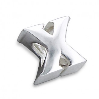 Stříbrný přívěsek na náramek Pandora "Písmeno X". Ag 925/1000
