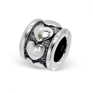 Korálek stříbrný na náramek Pandora "Verus amor". Ag 925/1000