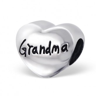 Korálek stříbrný na Pandora náramek "Babička". Ag 925/1000