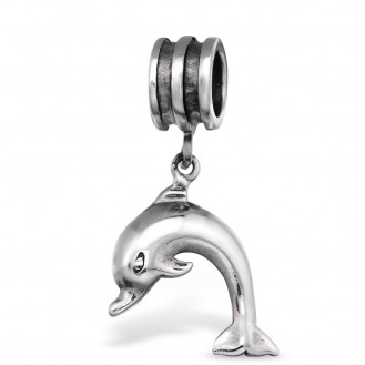 Stříbrný přívěsek na Pandora náramek "Stříbrný delfínek". Ag 925/1000