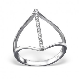 Stříbrný prsten se zirkony "Magus". Ag 925/1000