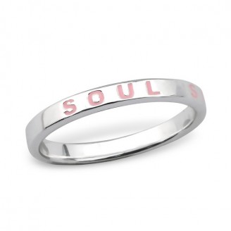 Stříbrný prsten "Soul Sisters". 1,4x2,5 Ag 925/1000
