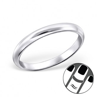 Stříbrný midi prsten "Simplex". Ag 925/1000