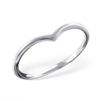 Stříbrný midi prsten "Heart". Ag 925/1000