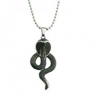 Ocelový náhrdelník z chirurgické oceli "Kobra"